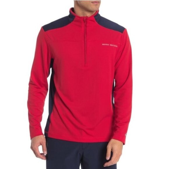 Brooks Brothers Colorblock Half Zip Pullover - Picture 1 of 8